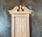 Dollhouse Door Pediment Wood Ram s Head Style 1 12 Scale Miniature 5 25   Long