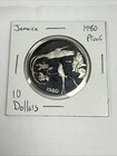 1980 Silver Jamaica 10 Dollars Proof Coin Hummingbirds