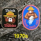 Lot Of 14 Smokey Bear   Woodsy Owl Stickers  Vintage 1970-1980  G-mt  Unstuck