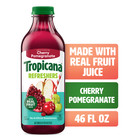 Tropicana Refreshers Cherry Pomegranate Juice Drink 46oz 6 Pack Real Fruit Juice