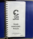 9 1985 Manual Chessie System Form No Cdt-30 Train Handling Rules Plastic Binder
