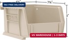 Akro-mils 30220 Akrobins Plastic Storage Bins  7 x4 x3   Clear  24-pack   Space-