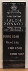 Connor Hotel Laramie Wy Wyoming Vintage Matchbook Cover