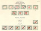 460 Hungary Postage Due Stamps On Old Album Pages 1905-1969 Mint   Used