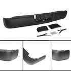 Black Rear Step Bumper W o Sensor Hole For 09-18 Dodge Ram 1500 10-12 2500 3500