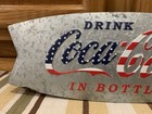 Coca Cola Metal Sign Drink Coke Bottle Vintage Style Garage Gas Oil Wall Decor
