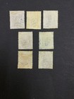 Momen  Hong Kong Sg  1-7 No Wmk 1862-3 Used   1 240 Lot  62094