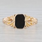 Vintage Engravable Baby Ring 10k Yellow Gold Size 1 5 Band Huggins Inc Box