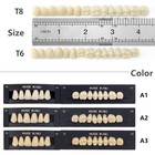 112 Pcs Dental Acrylic Resin Denture Teeth A1 Shade  False Teeth For Replacement