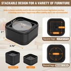 8pk Adjustable Furniture Risers Heavy Duty Bed Lifts Height 1 2 Inch Square Blac