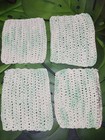 Crocheted Washcloths Dish Scrubbers 5 5 X 8    Choose Color   4 Per Set Handmade