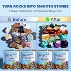 Rock Tumbler Grit And Polish Refill Kit 4-step Abrasive Set For Stones And
