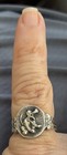 Ostby Barton Walt Disney Pluto 1940s Sterling Silver 925 Ring Size 6 Rare