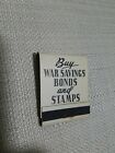 1940 Ohio Match Co Ww2 V For Victory Authentic Vintage Matchbook  full Book    