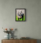 Bulldog Original Painting Abstract Expressionist Canvas 11x14 Dog Pet Portrait