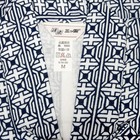 Vtg Japanese Nemaki Cotton Onsen Hot Spring Kimono Geometric Print  Mens Medium