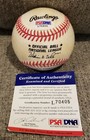Bert Haas Signed Autographed National League Baseball Dodgers Reds Psa Coa