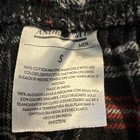 Old Navy Men   s Plaid Flannel Button-up Collared Shirt Size S Black Red Rn127516