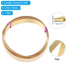 Flat Brass Wire 1 Roll 30gauge 0 25x18mm Size 3m 9 84ft Flat Craft Wire Brass