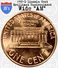 1992 D Lincoln Memorial Cent Wide Am Brilliant Uncirculated  jb s Coins 