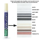 Grout Pen Yellow Cream Tile Paint Marker  Waterproof Tile Grout Colorant Pen
