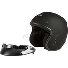 Gmax Matte Black Of-2 Open Face Helmet   Size 2xl   G1020078