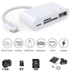 For Iphone Ipad Ios 12 Portable 4 In 1 Usb Sd Tf Card Lot Reader Camera Adapter