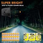 2x3 5 Inch 48w Led Work Light Bar Spot Pods Flush Mount Spot Fog Driving 6 Modes