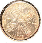 Great Britain  1887  Roman  I  Double Florin Km 763  Au Obv Plancet Flaw