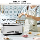 2qt Automatic Ice Cream Maker Yogurt Gelato Machine Lcd Display   Timer 3 Modes