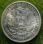 1930 Venezuela 10 Bolivares Silver Coin 0 835fine Bolivar  Km 10 Mint 425 000 Vr