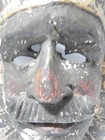 Antique Mexican Dance Mask Carved Wood Mexico - Nicely Detailed - Old Patina