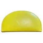 Vtg Retro 70s Leather Yellow Manicure Set Zippered Austria Case 3 German Tools