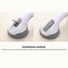 1-4pcs Shower Bath Grip Safety Handle Bathroom Suction Cup Grab Bar Tub Support