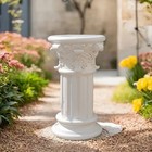 White Roman Column Pedestal Stand - Decorative Pillar Pedestal For Plant Display