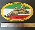 Original Grumman Iranian Airforce F-14 Military Program Decal Sticker Good Cond