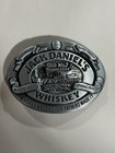 Jack Daniels Old No  7 Pewter Belt Buckle 1989 Vintage Silver Western Style