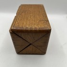 Antique 1889 Singer Sewing Machine Oak Wood Puzzle Box W some Attachments