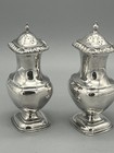 Vintage English Silver Mounts Silver-plated Salt   Pepper Shaker Set