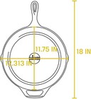Lodge 12 Inch Cast Iron Skillet With Red Silicone Hot Handle 