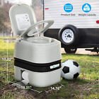 6 3gal Portable Potty Toilet Outdoor Camping Portable Travel Mobile Flush Toilet