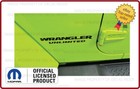 Set 07 - 18 Jeep Wrangler Unlimited Fender Logo Jk Side Decals Matte Black Sj3y4
