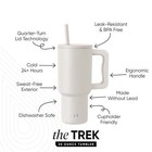 30 Fl Oz Insulated Stainless Steel Trek Tumbler With Straw Lid   Almond Birch