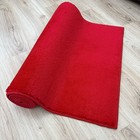 Custom Size Anti Slip Solid Red Runner Rug By Feet  26-30-36 Inches Wide 