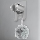 Handheld Shower Head Holder  Strong Adhesive Shower Wand Holder With 2 Hanger 