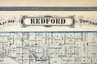 1876 Plat Map Redford Township Wayne County Detroit Michigan Original Color