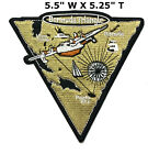 Bermuda Triangle Patch Embroidered Hook Loop Applique Mystery Cryptids Aliens