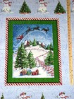 Winter Wonderland Snowman Peppermint Candy Cane Christmas Fabric  23    33757
