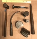 Vtg 7pc Auto Body Job Lot Fairmount 158-g S-p 569 Hammers Spoon Dollies