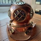 Copper Brass Antique Deep Sea Divers Diving Helmet